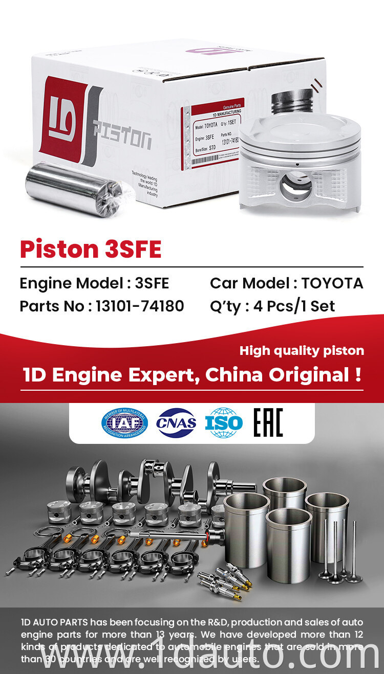 Auto Engine 3S-FE 4 Piston for Toyota